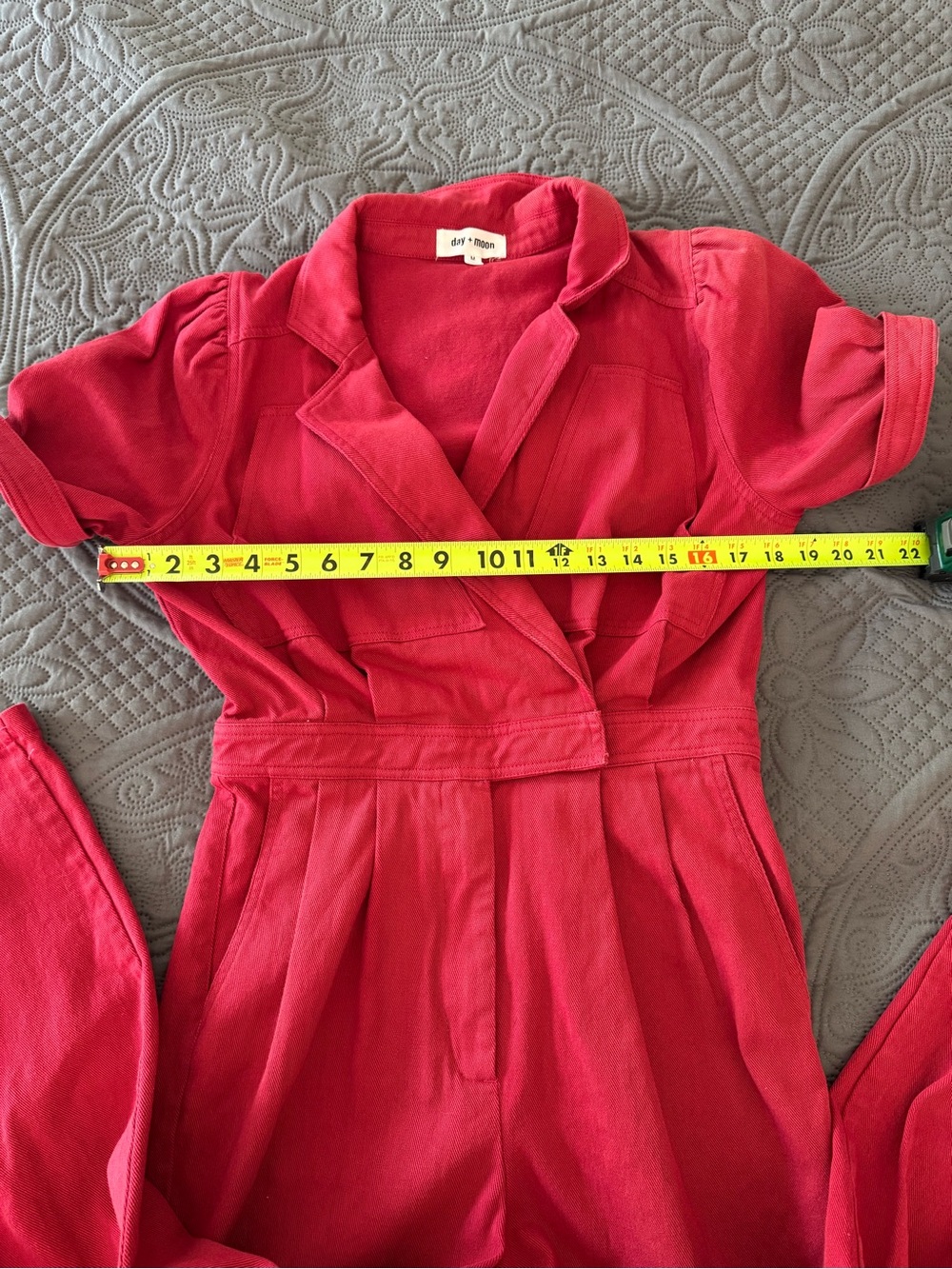 Day + Moon Women's Red Jean Jumpsuit medium - Picture 10 of 11